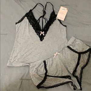 NEVER WORN two piece cami and short set
